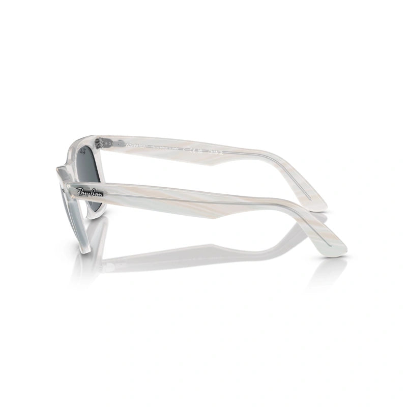 Ray-Ban RB 2140 Wayfarer 1407R5 Photo Striped Light Blue | Occhiale Da Sole Unisex