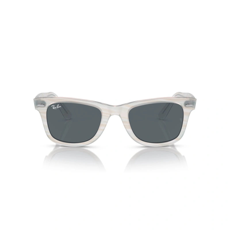 Ray-Ban RB 2140 Wayfarer 1407R5 Photo Striped Light Blue | Occhiale Da Sole Unisex