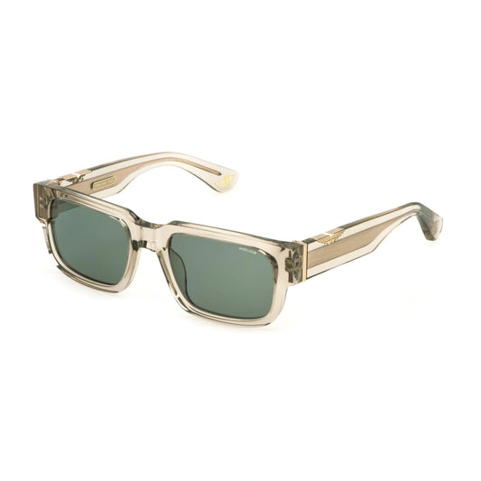 Police SPLP24 - 06S9 Verde Kaki Lucido | Occhiale Da Sole Uomo